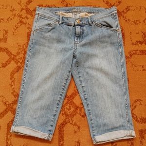 Vintage Rare Old Navy Denim Capri Jean Shorts Sz 6